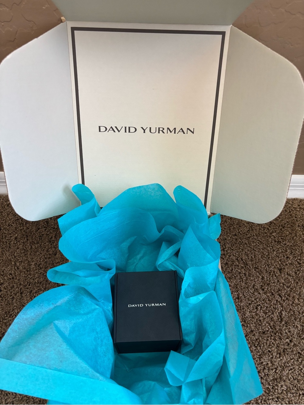 ✨PRICE FIRM✨ DAVID YURMAN ✨🩵HP🩵✨ 7mm Cable Cuff - Authentic - Picture 4 of 16